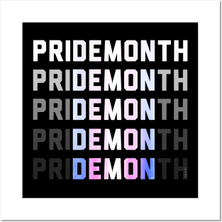 PriDEMONth trans Posters and Art